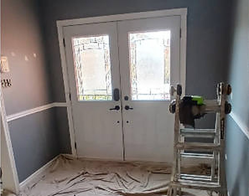 Interior painting prep work by Acclivity Contracting Group